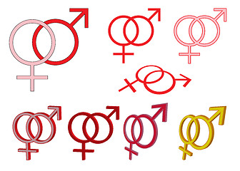 Image showing set of gender symbols 