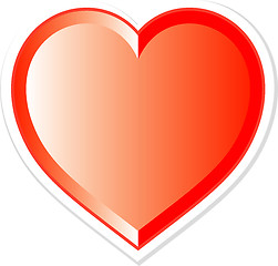Image showing red heart for wedding or valentines day