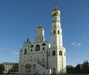 Image showing Archangel Cathedral and Ivan the Great Bell in the Moscow Kremli