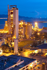 Image showing Cement Plant,Concrete or cement factory, heavy industry or const