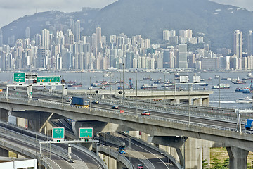 Image showing highway in city at day