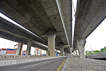 Image showing Under the bridge. Urban scene