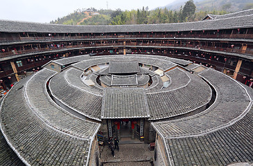 Image showing Fujian tulou-special architecture of china 