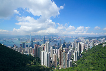 Image showing city and mountain