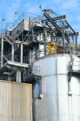 Image showing Part of a big oil refinery