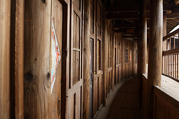 Image showing wood corridor