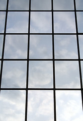 Image showing Clouds reflecting in windows #2