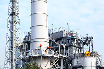 Image showing Part of a big oil refinery