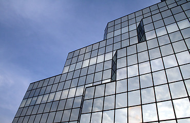 Image showing Clouds reflecting in windows #4