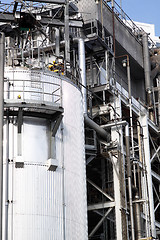 Image showing Part of a big oil refinery