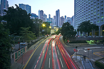 Image showing downtown traffic