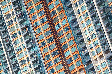 Image showing Hong Kong public housing apartment block