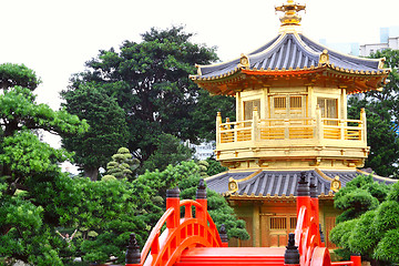 Image showing Pavilion of Absolute Perfection in the Nan Lian Garden, Hong Kon