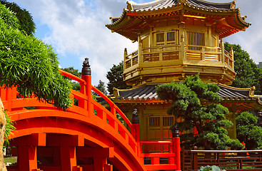 Image showing Pavilion of Absolute Perfection in the Nan Lian Garden, Hong Kon