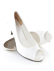 Image showing high heel women shoes on white background 