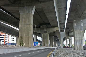 Image showing Under the bridge. Urban scene