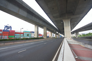 Image showing Under the bridge. Urban scene