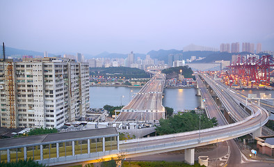 Image showing urban area dusk