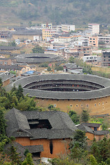 Image showing Fujian Tulou in China, old building overview 