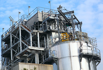 Image showing Part of a big oil refinery