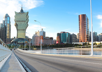 Image showing long bridge in macau