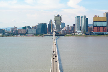 Image showing macao city and blue sky