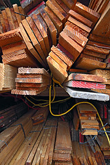 Image showing Stack of lumber 