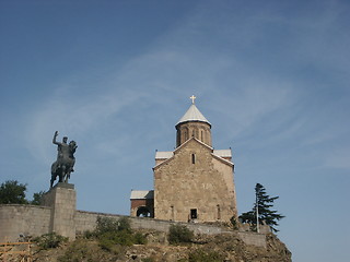 Image showing church and monument