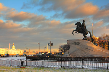 Image showing Peter 1 monument in Saint-petersburg