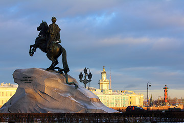 Image showing Peter 1 monument in Saint-petersburg