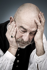 Image showing old man sorrow