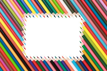 Image showing Frame of Crayons