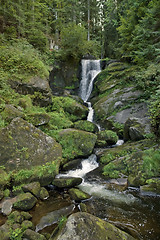 Image showing idyllic Triberg Waterfalls
