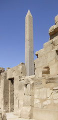 Image showing Hatschepsut-Obelisk around Precinct of Amun-Re