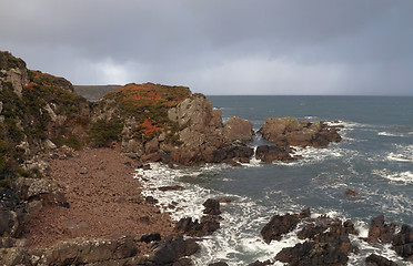 Image showing rocky coast in Scotland