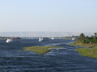 Image showing passenger ships on the Nile