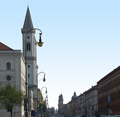 Image showing detail of the Ludwigstrasse in Munich