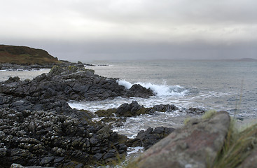 Image showing rocky coast in Scotland