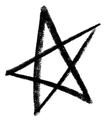 Image showing sketched star