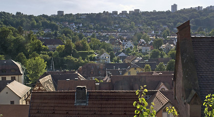 Image showing Wertheim aerial view at summer time