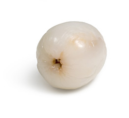 Image showing lychee fruit in white back