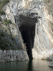 Image showing grotto at River Shennong Xi