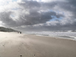 Image showing beach scenery in Northern Germany