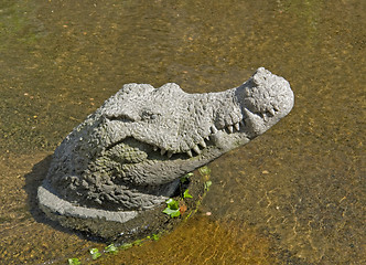 Image showing crocodile sculpture in Freiburg