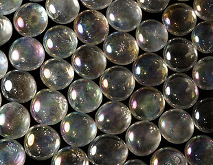 Image showing iridescent glass beads