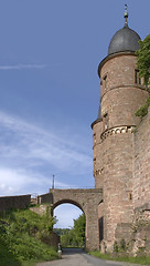 Image showing Wertheim Castle detail at summer time