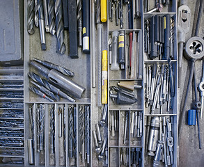 Image showing industrial tools in a drawer