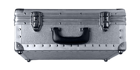 Image showing old metallic suitcase