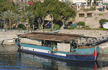 Image showing old barge in Egypt