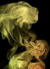 Image showing multicolored smoke detail